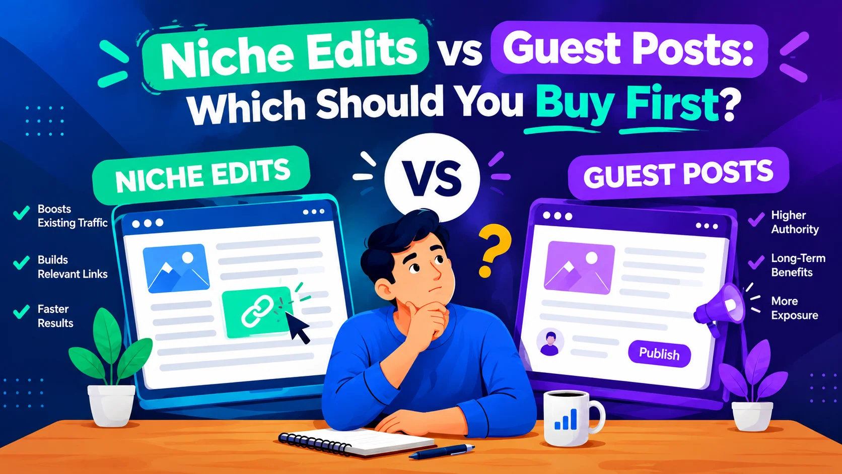 Niche Edits vs Guest Posts: Which Should You Buy First?